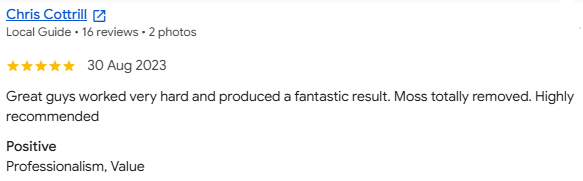 5-Star Google Review - Chris